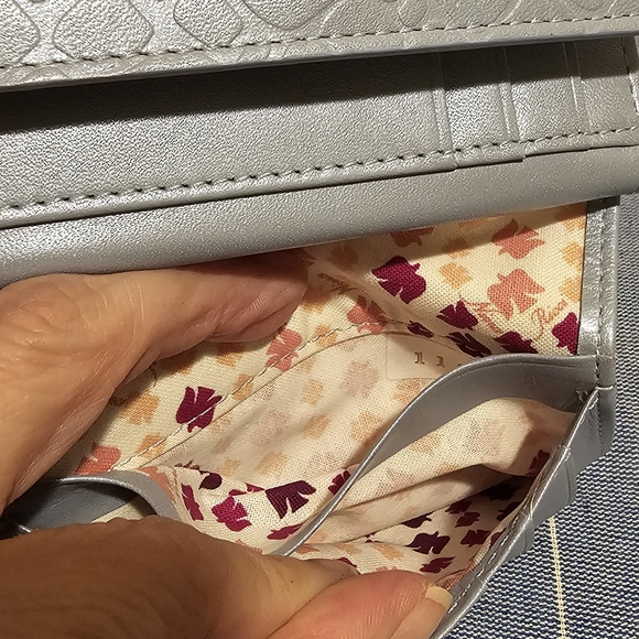 Nina Ricci slate Blue wallet with kiss lock - Picture 7 of 11